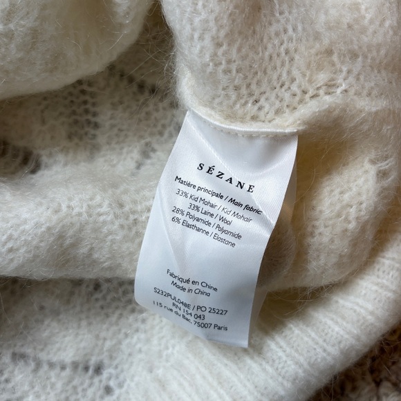 Sezane Poppy Jumper Ecru XS - Picture 9 of 10